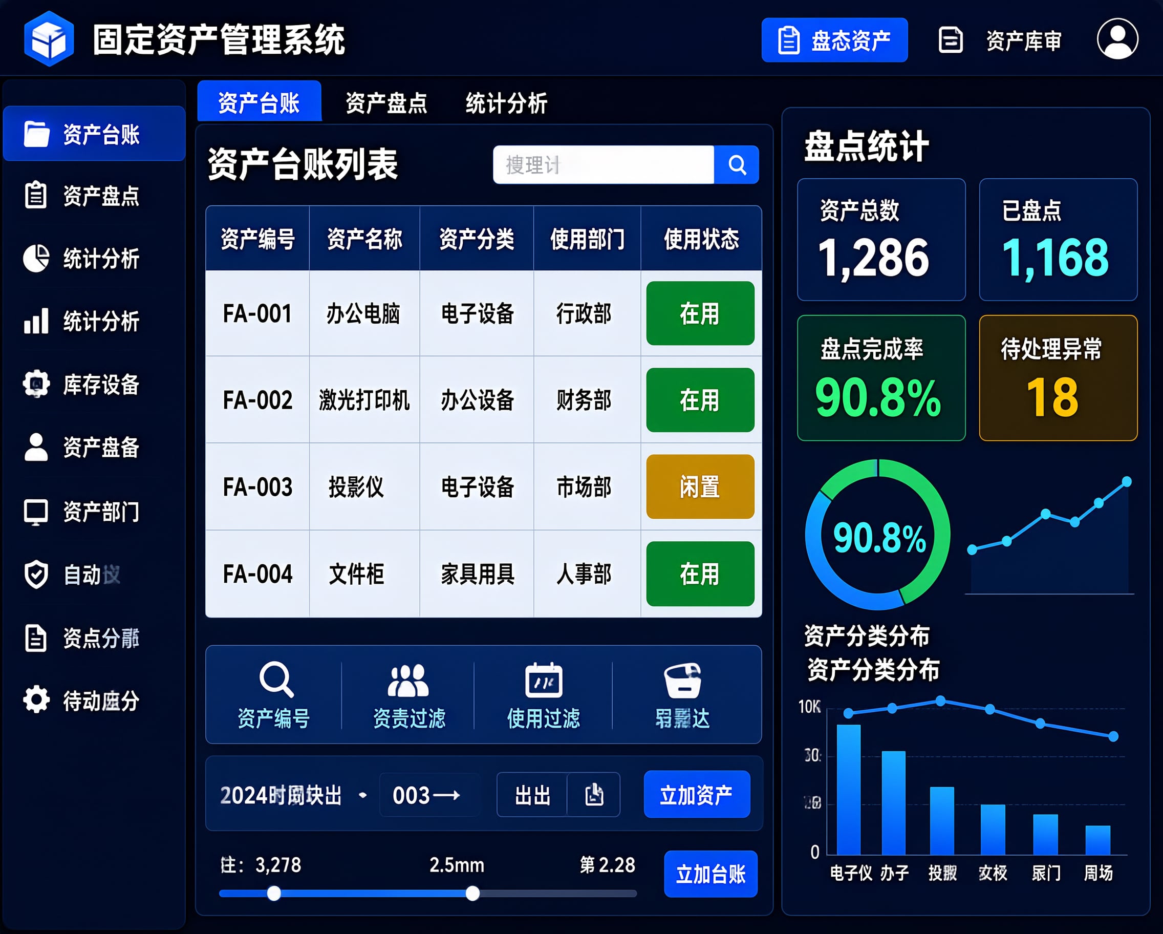 RFID 固定资产管理软件（支持国产系统）